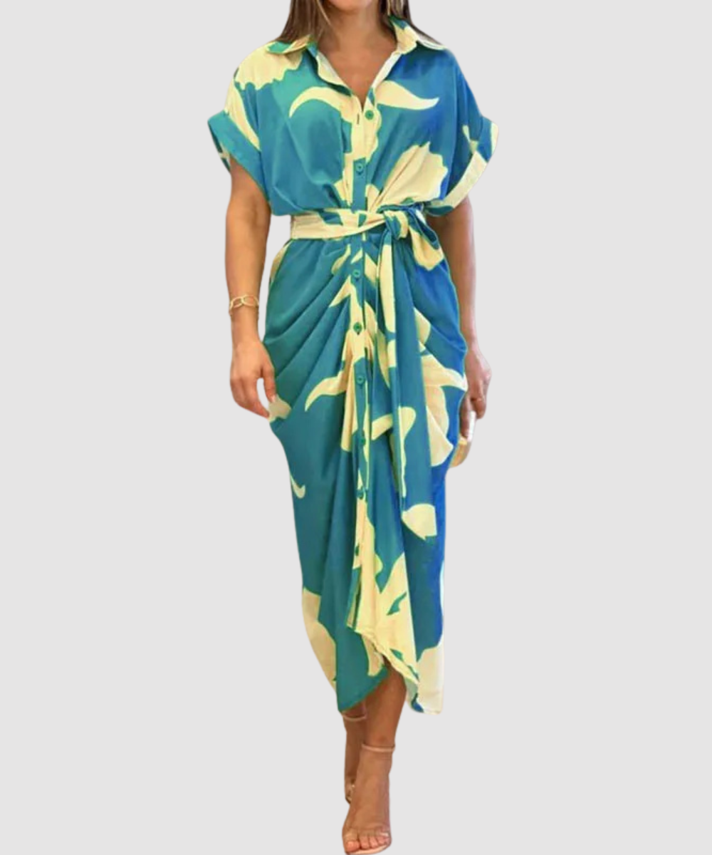 Essenz Amalia Luxe Wrap Maxi Dress