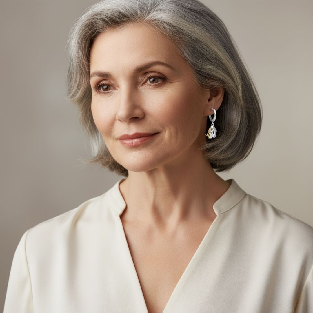 Ginny™ – Kolczyki z Motywem Psa (Zapięcie Okrągłe)