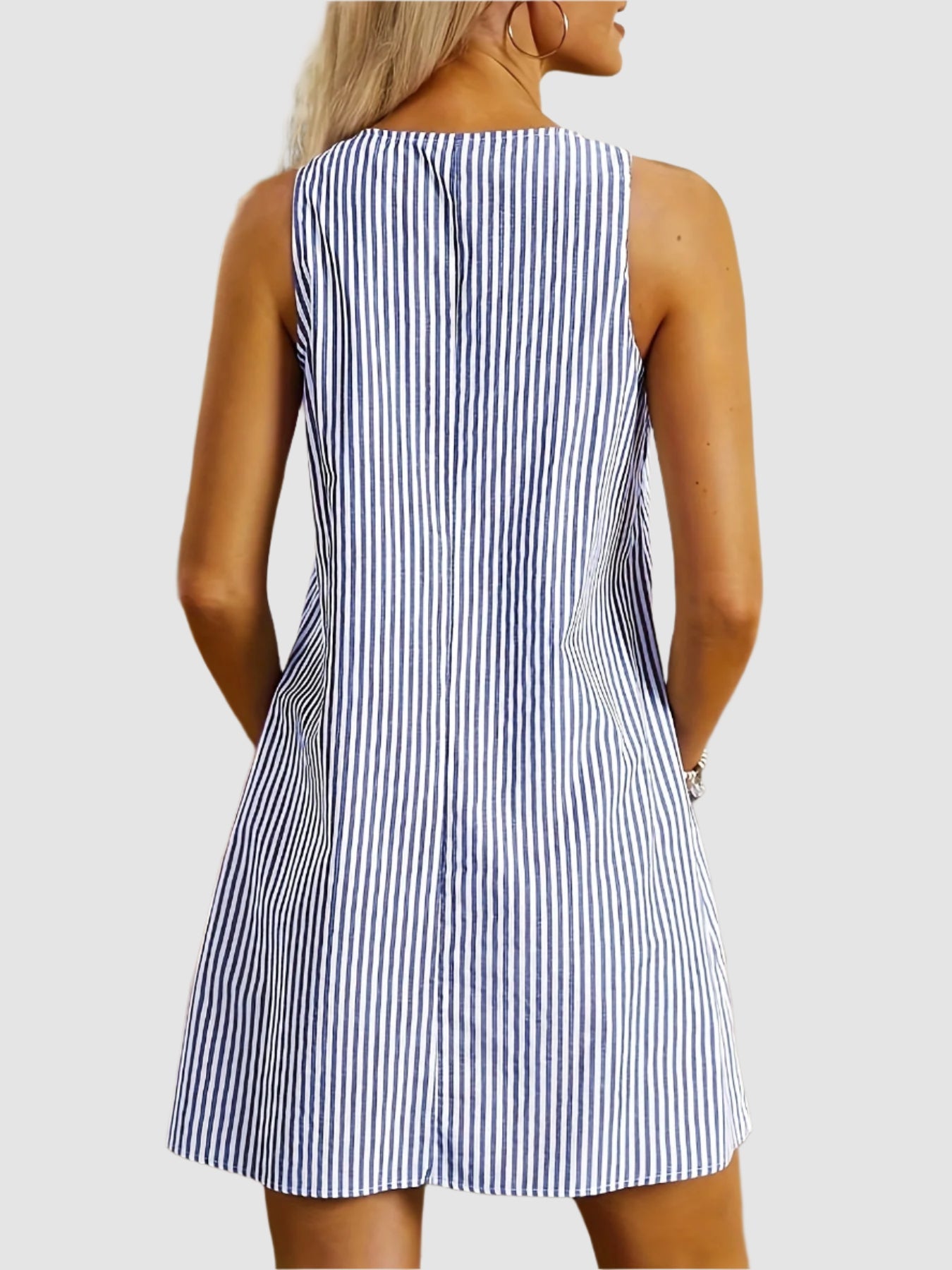 Essenz Serena Luxe Striped Midi Dress