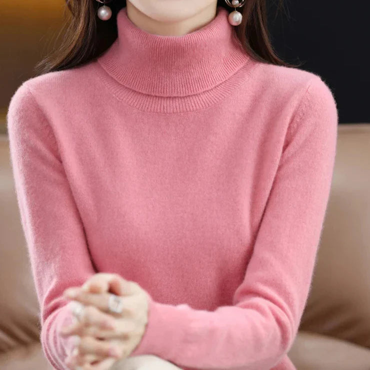 Anna | Kaszmirowy Sweter z Golfem (100% kaszmir)