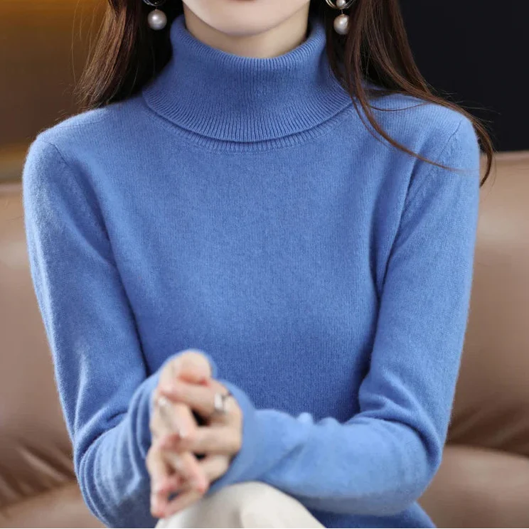 Anna | Kaszmirowy Sweter z Golfem (100% kaszmir)