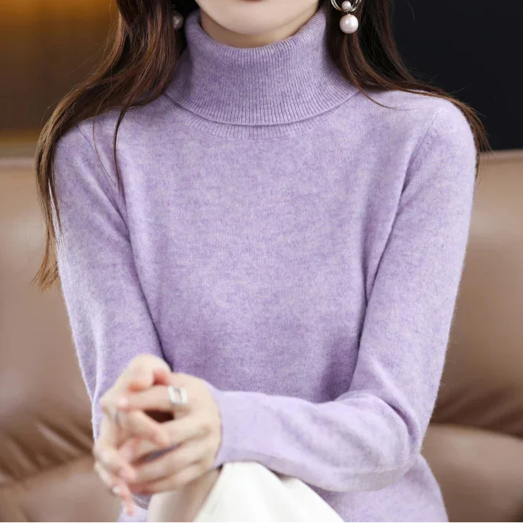 Anna | Kaszmirowy Sweter z Golfem (100% kaszmir)