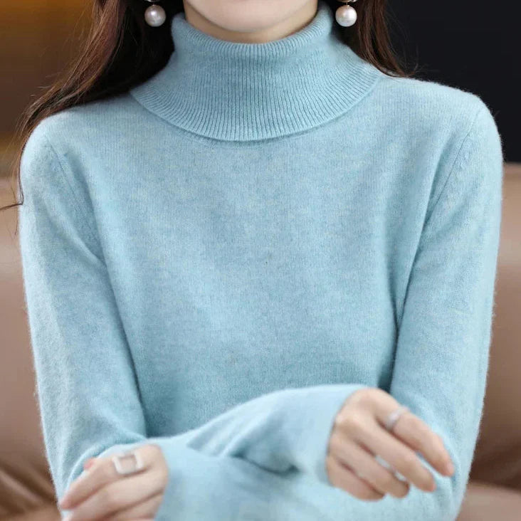 Anna | Kaszmirowy Sweter z Golfem (100% kaszmir)