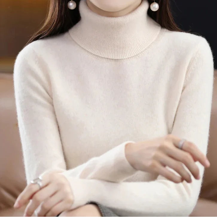 Anna | Kaszmirowy Sweter z Golfem (100% kaszmir)