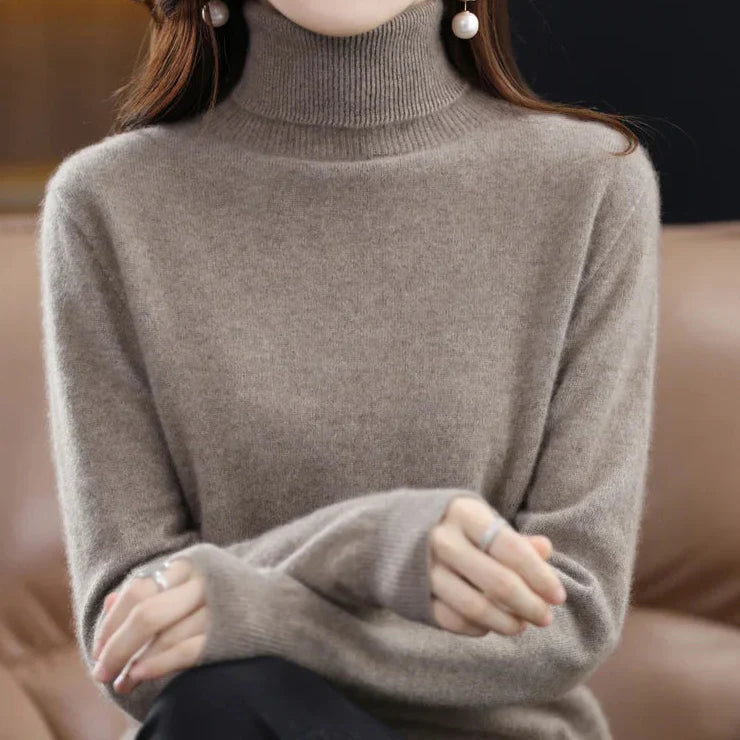 Anna | Kaszmirowy Sweter z Golfem (100% kaszmir)