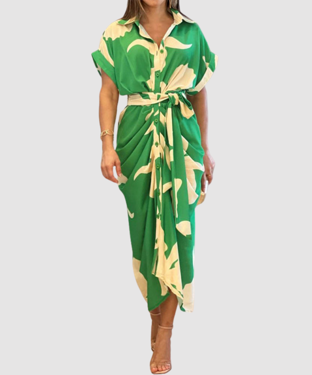 Essenz Amalia Luxe Wrap Maxi Dress