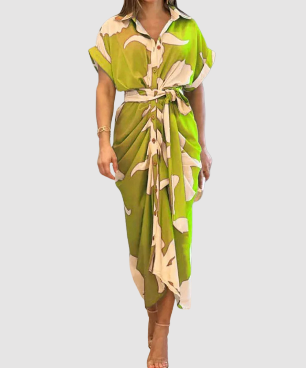 Essenz Amalia Luxe Wrap Maxi Dress