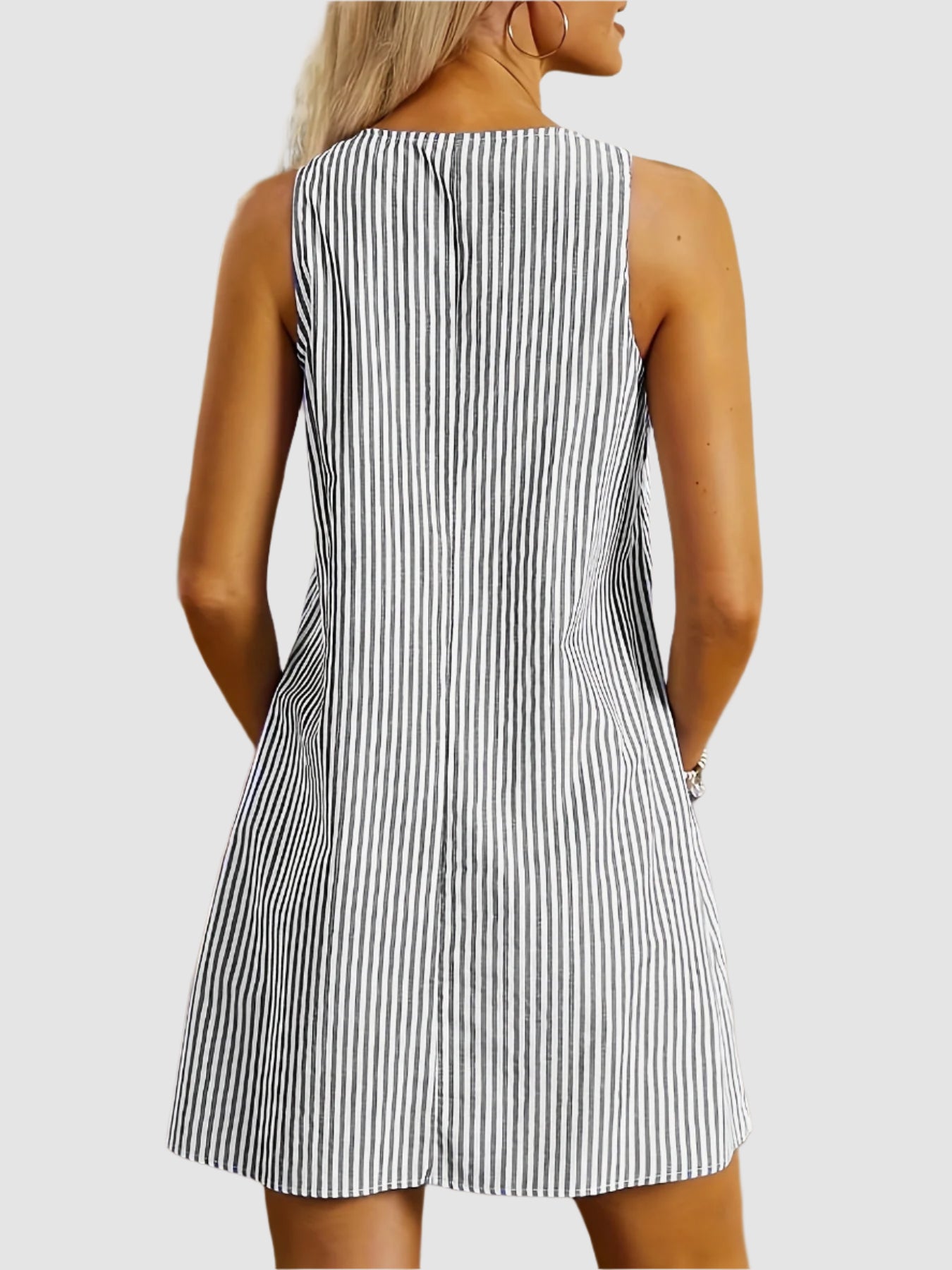 Essenz Serena Luxe Striped Midi Dress