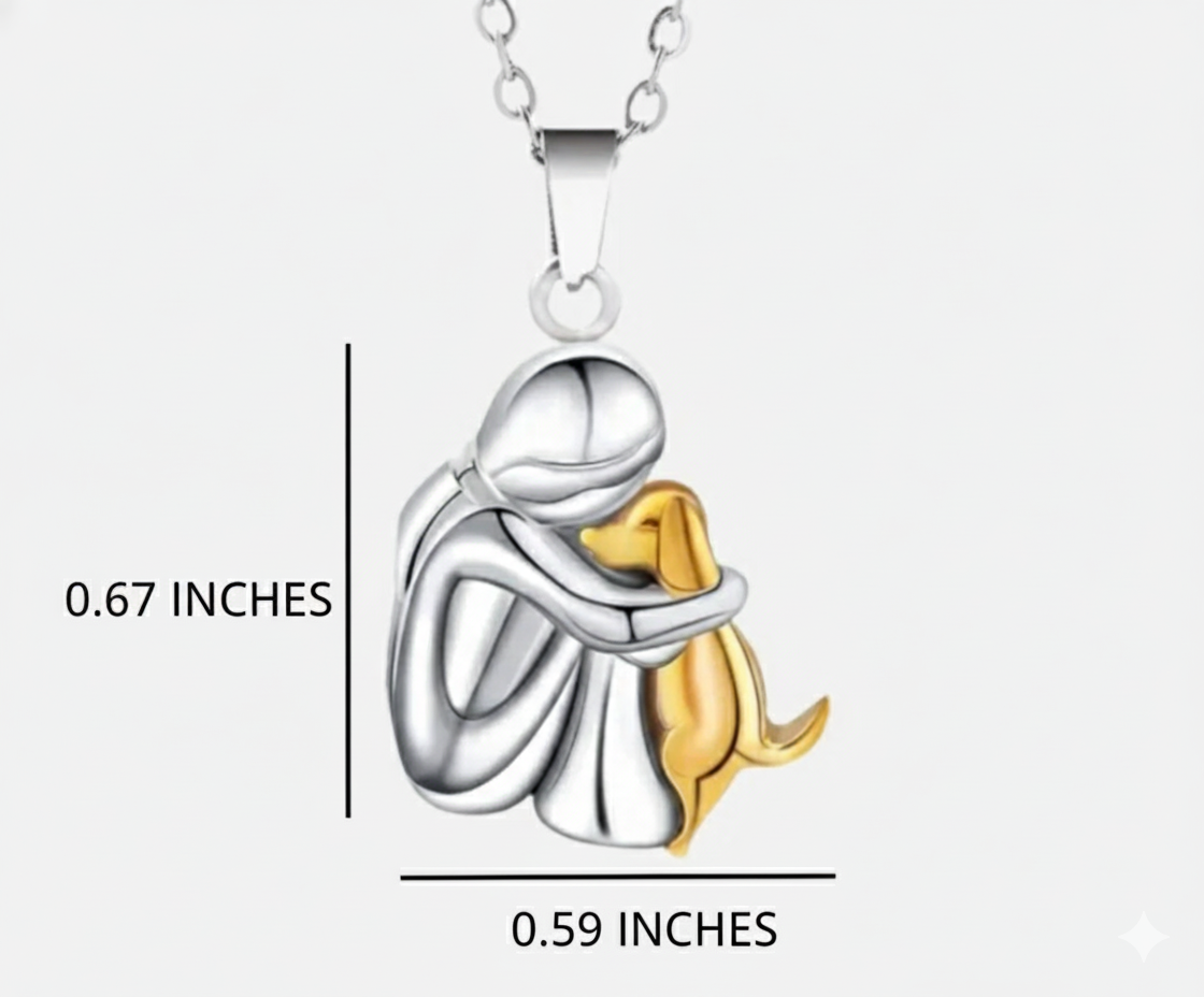 Olivia™ – Naszyjnik z Zawieszką w Kształcie Psa