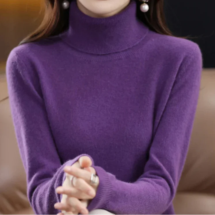 Anna | Kaszmirowy Sweter z Golfem (100% kaszmir)