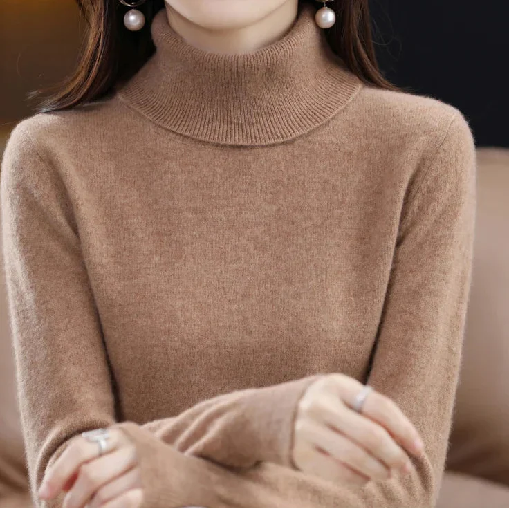 Anna | Kaszmirowy Sweter z Golfem (100% kaszmir)