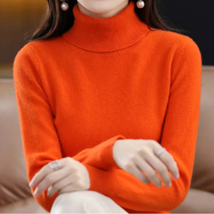 Anna | Kaszmirowy Sweter z Golfem (100% kaszmir)