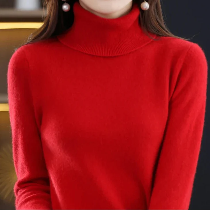 Anna | Kaszmirowy Sweter z Golfem (100% kaszmir)