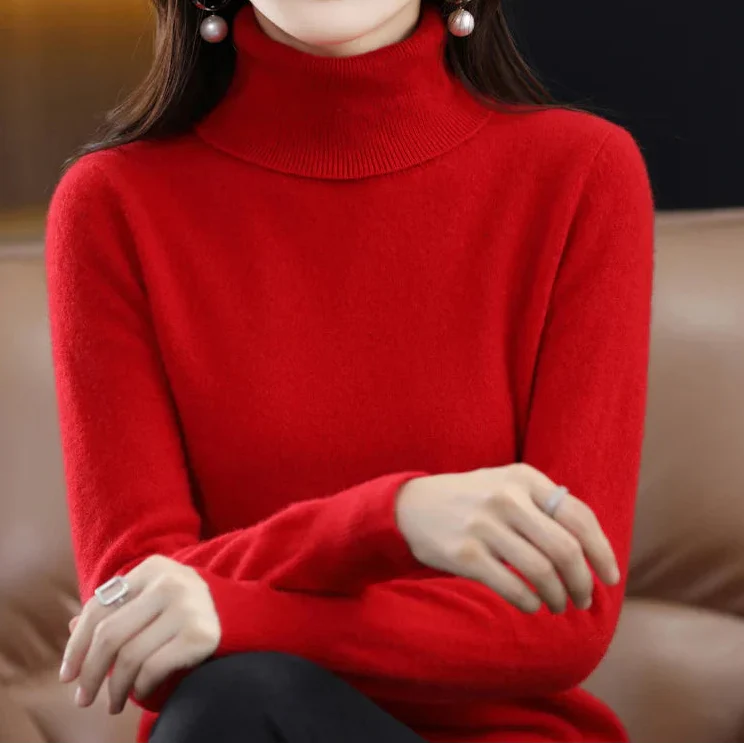 Anna | Kaszmirowy Sweter z Golfem (100% kaszmir)