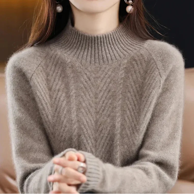 Angelika | Kaszmirowy Sweter Teksturowany