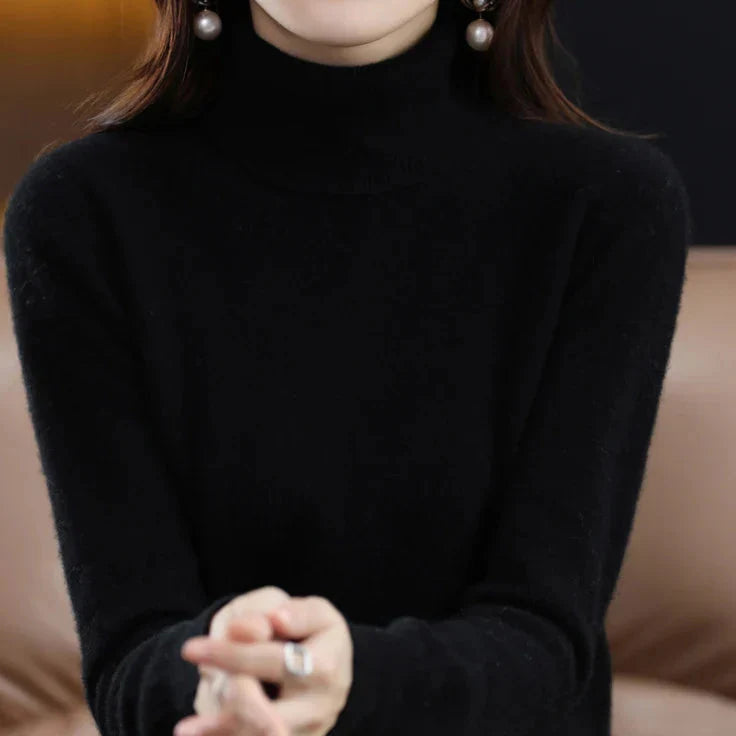 Anna | Kaszmirowy Sweter z Golfem (100% kaszmir)