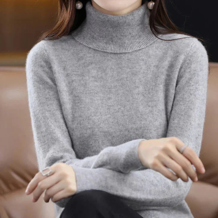 Anna | Kaszmirowy Sweter z Golfem (100% kaszmir)